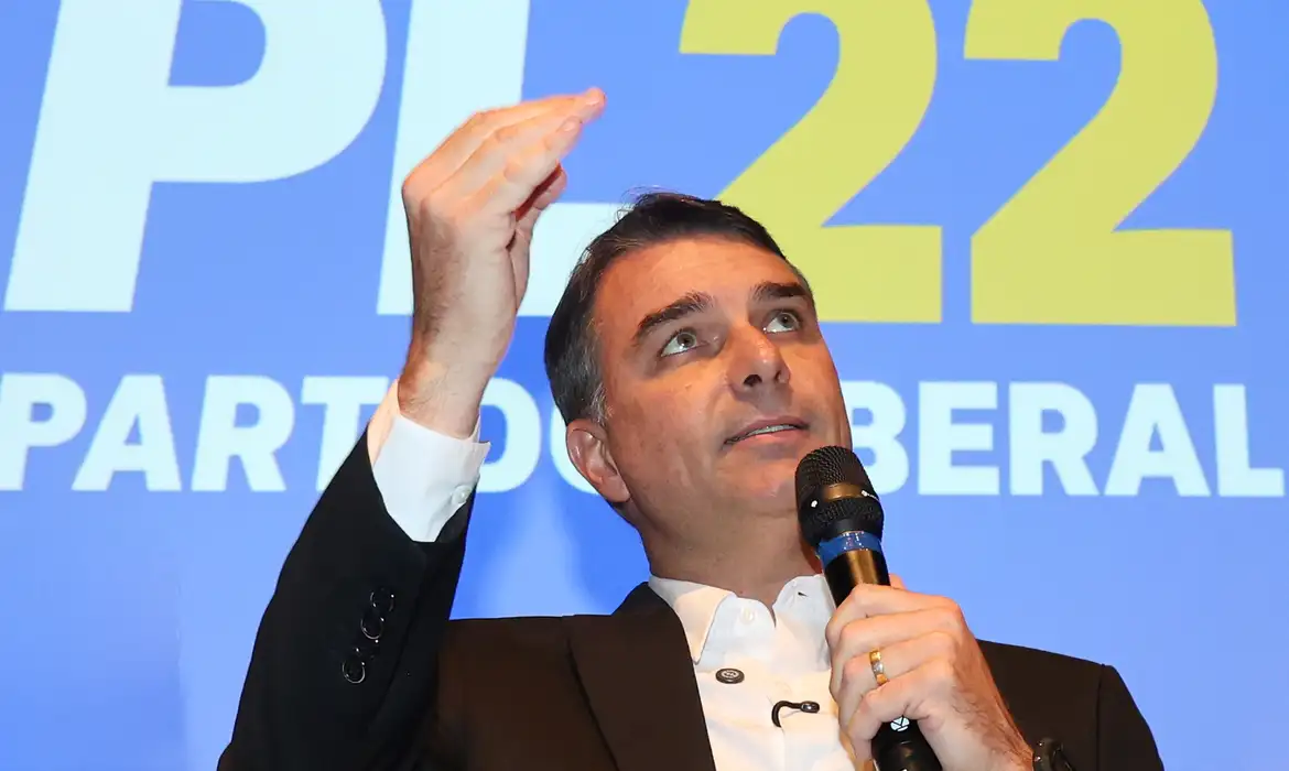 Flávio Bolsonaro, candidato à Presidência pelo PL