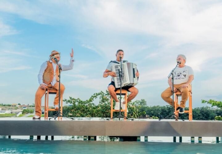 Targino Gondim, Flávio José e Santanna, O Cantador, no projeto Três Nordestinos