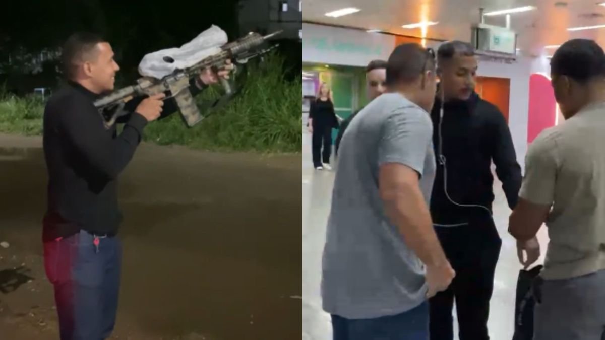 Jhon Vitor do Nascimento Araujo, o “Malandrex”, é conduzido por agentes da DRE após ser preso no Aeroporto do Galeão, no Rio